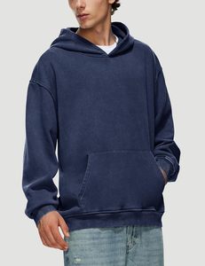 Vintage 100% Cotton Stonewashed Acid Wash Lined Solid Hoodie - Product Image 5