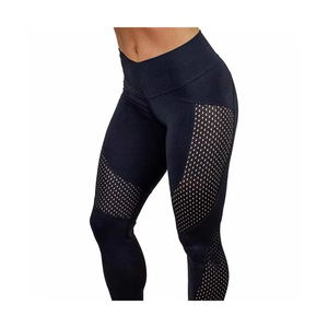 Leggings de sport pour femmes à taille haute, best-sellers, 100% coton tricoté, respirant, pour le yoga, logo imprimé, impression numérique, 100% - Product Image 3