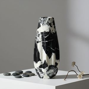 Vase à fleurs en marbre de grande qualité à prix raisonnable, unique, pour un style artistique de la maison, créant un accent décoratif accrocheur - Product Image 3