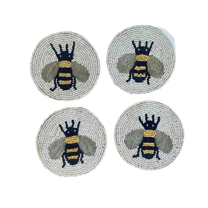 Posavasos con Cuentas de Aspecto Elegante, Decoración de Mesa, Posavasos con Cuentas de Fresa Bordadas a Mano, Regalo - Product Image 2