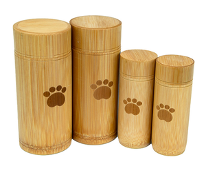 หลอดไม้ไผ่กระจายออกแบบให้มีรูปทรงกระบอกกระบอกสำหรับเก็บขี้เถ้าของสัตว์เลี้ยงอุปกรณ์งานศพเป็นมิตรกับสิ่งแวดล้อม - Product Image 3