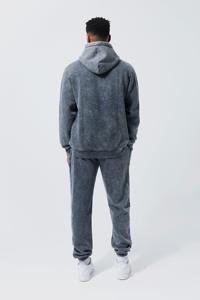 2024 personnalisé Vintage survêtement hommes pantalons de survêtement et pull à capuche ensemble unisexe de haute qualité 100% coton polaire survêtement - Product Image 3