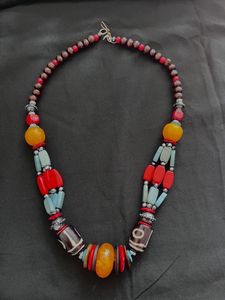 Collar de resina Vintage hecho a mano de la mejor calidad para mujer, cadena de patrón Natural sólido con sensación de moda con regalo de modelo de Ángel perla - Product Image 2