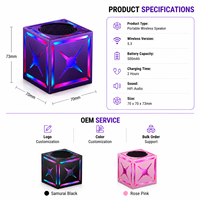 Haut-parleur portable mini extérieur sans fil 5.3 à succès avec subwoofer 5W à volume élevé et qualité sonore Hi-Fi