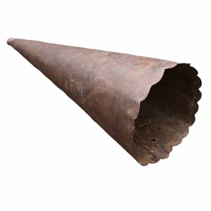 Macetas de cono para colgar en la pared de Metal estampado desgastado con estaño Color blanco lavado Maceta decorativa de pared de Metal Decoración de jarrón de pared - Product Image 5