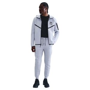 Chaqueta Deportiva Ligera con Capucha y Cremallera Completa, Impermeable y Cortavientos, para Hombre, Color Gris Piedra, con Bordado Frontal - Product Image 5