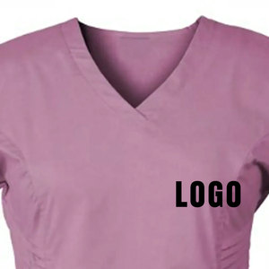 Conjuntos médicos ajustados de alta calidad, uniformes de enfermera con logotipo personalizado más vendidos, ropa de hospital de moda - Product Image 6