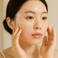 Masque facial hydrogel coréen 25g anti-âge, sans cruauté, pour tous types de peau, à base de PDRN de qualité médicale de 2e génération + collagène et ADN de sodium