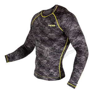 Spandex sublimado MMA Rash Guard Digital impreso BJJ Rush Guard manga larga Rash Guard para la venta - Product Image 2