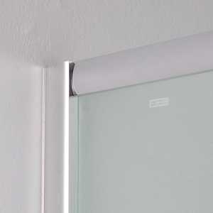 Mampara de Ducha Cuadrada de Vidrio Satinado de 6 mm, Puerta Corredera Genoa Sleek de 70x70 mm, Puerta de Ducha Cuadrada de 70x70 mm - Product Image 6