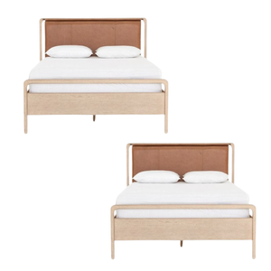 Juego de cama de muebles de dormitorio de madera de teca Cama de madera para muebles modernos para el hogar - Product Image 5