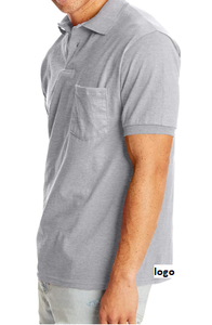 Camiseta de manga corta para hombre, Polo con bolsillo, 50% Algodón, 50% poliéster, importación, sin cierre, lavado a máquina - Product Image 6