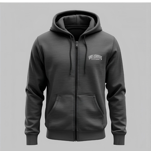 Sudadera con capucha personalizada con cremallera frontal | Fabricante de sudaderas de lana OEM/ODM | Impresión y bordado personalizados - Product Image 4