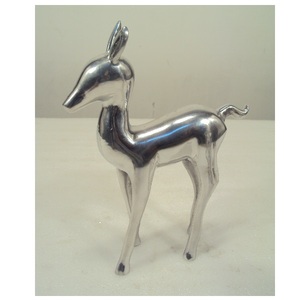 Adorno de Navidad de ciervo de aluminio con purpurina dorada para el hogar, sala de estar, de Navidad Festival, artículo decorativo de mesa - Product Image 2