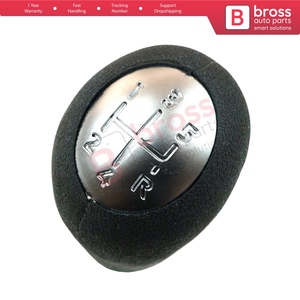 BSP542 5 Speed Gear Shift Stick Knob Black Chrome For Clio MK3 Scenic Kangoo Megane Laguna MK2 Sandero Logan <b>Duster</b> Dokker 82000 - Product Image 3
