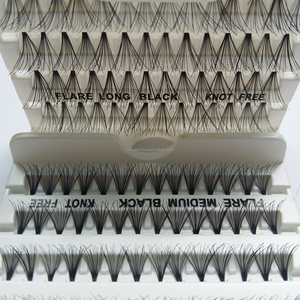 Handmade Natural Individual <b>Lash</b> <b>Clusters</b> Double Thick Flare Eyelash Wholesale in 10D 14D 20D 24D Sizes - Product Image 5