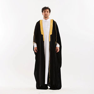 Elegante Bisht nueva ropa islámica al por mayor Daffah rezando Bisht hombres ropa islámica thobe caftán elegante hombres Thobe - Product Image 4