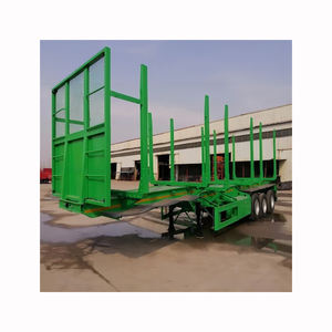 Remorque compacte et légère pour petits tracteurs avec cadre de chargement manuel pour l'exploitation forestière dans le jardin ou en milieu rural - Product Image 4