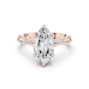 Bague ouverte torsadée en or véritable 14 carats pour femme - Product Image 2
