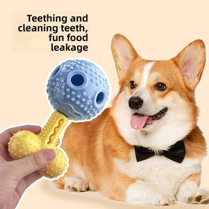 Jouets de drainage pour animaux de compagnie, vente en gros, jouets à mâcher interactifs en silicone durable résistant aux morsures pour l'entraînement des chiens - Product Image 3