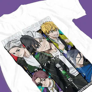 T-shirt coupe-vent 100 % coton avec motif, tissu jersey lourd 200 grammes, design en polyester compressé - Product Image 5