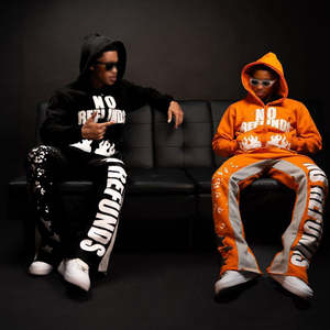 Survêtement Haute Qualité French Terry broderie Pantalons De Survêtement Et Sweat À Capuche Jogger Ensemble zip up Acid Wash Sun Faded Survêtement Pour Hommes - Product Image 5