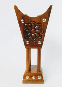 Brûleur de Bakhoor en bois et argent fait main indien, design Makhbara, Medkhan, spécial Pâques arabe, porte-bougie chauffe-plat Oud, personnalisé pour la maison - Product Image 2