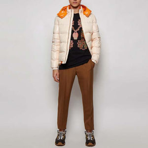 Chaqueta acolchada a prueba de viento para hombre 2025, suave, informal, de Color sólido, estilo callejero con cuello levantado, cierre de cremallera, invierno al aire libre - Product Image 4