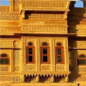 Premium personnalisé Jaisalmer jaune grès antidérapant et faible entretien pour intérieurs et extérieurs - Product Image 1