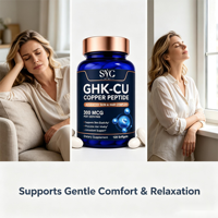 SYC BIO GHK-CU Peptide de Cuivre 300 mcg Mélange de Qualité Gélules Molles 120 Gélules Marque Privée OEM ODM Prix Usine Vente en Gros