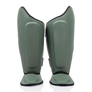 Protège-tibias en cuir PU de haute qualité pour MMA, Muay Thai et Kickboxing - Product Image 1