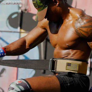 Levantamiento de pesas Heavy Pro Palanca Hebilla Gimnasio Cinturón Nylon Grueso y 4 pulgadas de ancho Cinturones fuertes Nylon Levantamiento de pesas - Product Image 2