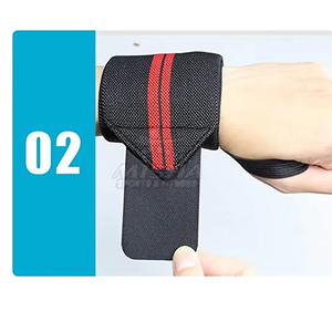 Muñequera deportiva de nailon con logotipo personalizado, muñequeras de tenis, muñequera de algodón colorida, deportiva - Product Image 3