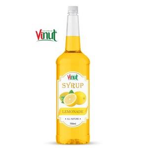 Concentrado de Jugo de Limonada en Botella de Vidrio de 750 ml, Calidad Premium Natural VINUT, Caja a Granel para Hostelería - Product Image 1