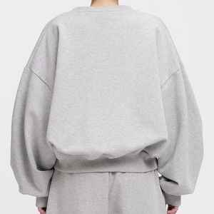 Boxy Fit ras du cou sweat à capuche pour femme sweat-shirt personnalisé décontracté sport mode conception unie pour la saison d'hiver - Product Image 4