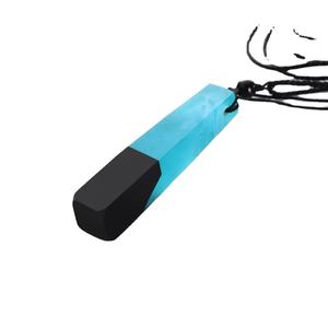 Conception Unique pour femmes en gros pendentif collier bois et résine pour fiançailles mariage fête mode bijoux accessoire - Product Image 1