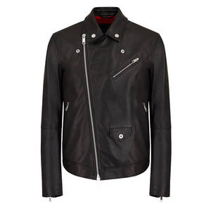 Reasonable Price <b>jacket</b> for <b>men</b> Custom OEM Service Latest Style Solid Color Classic College Style <b>trucker</b> <b>Leather</b> <b>Jackets</b> - Product Image 5