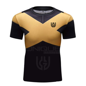 Diseñe su propio logotipo Hombres Mangas cortas Rash Guard Último diseño Mangas cortas Rash Guard En stock - Product Image 1