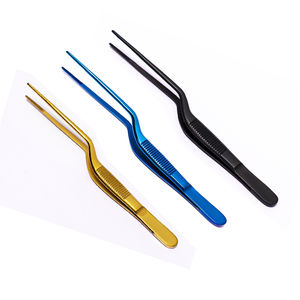 Pince à épiler à placage droit de 20cm de qualité supérieure Outil de précision revêtu de plasma Fourniture de fabricant en gros - Product Image 1