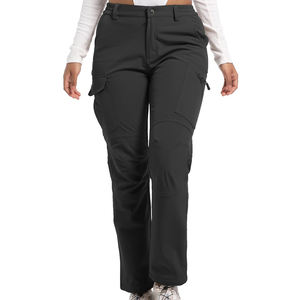 กางเกงซอฟท์เชลล์ใส่สบายสำหรับผู้หญิงเสื้อผ้าฤดูหนาวผ้าขนแกะซับในกันน้ำขายดี - Product Image 1