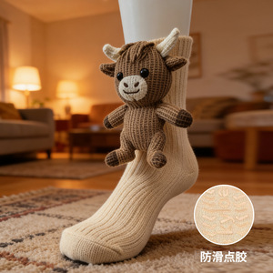 <span class=keywords><strong>Chaussettes</strong></span> en tricot 3D animales 2026, <span class=keywords><strong>chaussettes</strong></span> en crochet animales rembourrées, <span class=keywords><strong>chaussettes</strong></span> animales mignonnes - Product Image 2