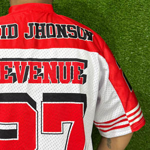 Tops de malla de poliéster para hombre, camiseta Dry-Fit, camiseta de gimnasio deportiva con estampado personalizado, camiseta de rugby, camiseta de baloncesto para hombre - Product Image 6