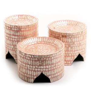 Cylinder <b>cupcake</b> <b>stands</b> mother of pearl cake <b>stand</b> gourmet food display counter for party event serving - Product Image 4