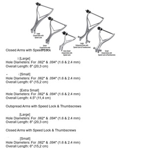 Retractor de Huesos Pequeños Calcáneos con Bloqueo de Velocidad, Instrumentos Ortopédicos Manuales de Acero Inoxidable para Cirugía de Pie y Tobillo - Product Image 6