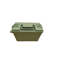 Boîte à munitions tactique compacte de taille 30 cal, étanche, boîte de rangement pour munitions, boîte à munitions en plastique, verte