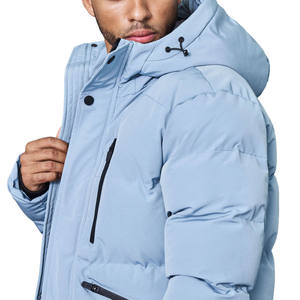Meilleure vente Veste matelassée de couleur unie sur mesure de haute qualité à capuche pour hommes pour l'hiver en extérieur - Product Image 5