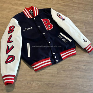 Vestes Letterman Varsity de haute qualité corps en laine manches en cuir véritable vêtements d'hiver veste pour hommes intelligente et élégante - Product Image 2