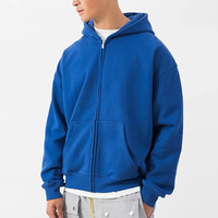 Sudadera de Algodón con Media Cremallera y Hombros Caídos, Personalizable con Logotipo OEM, de Alta Calidad, Estilo Fear God para Hombre