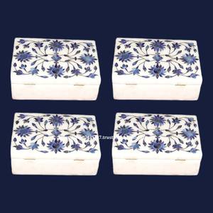 Newly Arrival Best Handmade Design Marble Inlay Box With Mother Of Pearl <b>Sea</b> <b>Shell</b> Floral Art Design Use For Jewelry Gift Item - Product Image 3