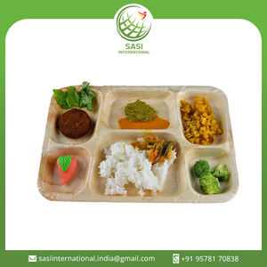 Plato de cena ecológico, platos en porciones desechables de hoja de palma, vajilla para boda - Product Image 2